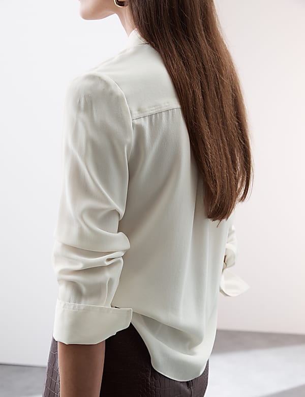 Pure Silk Long Sleeve Shirt