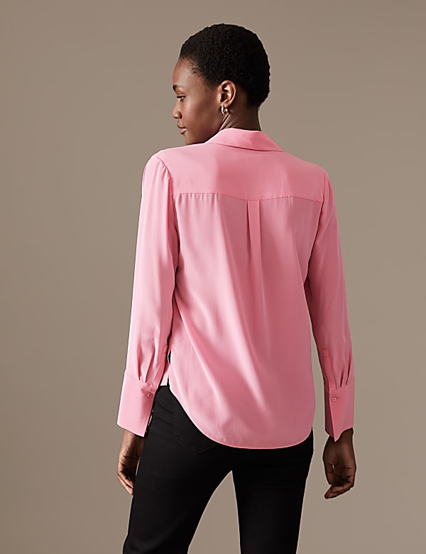 Pure Silk Long Sleeve Shirt