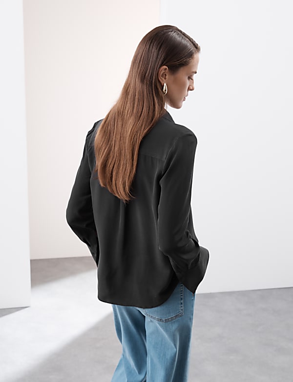 Pure Silk Long Sleeve Shirt