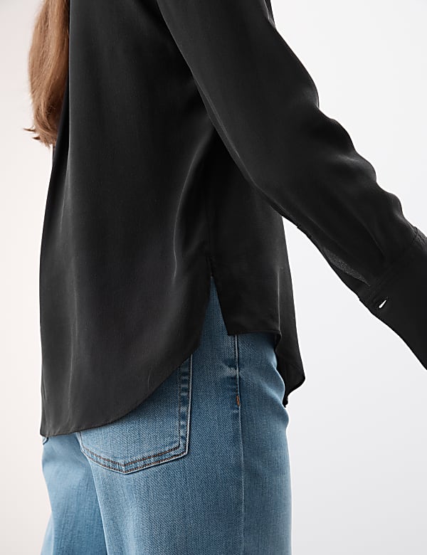 Pure Silk Long Sleeve Shirt