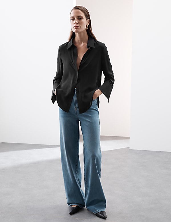 Pure Silk Long Sleeve Shirt