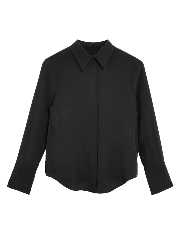 Pure Silk Long Sleeve Shirt