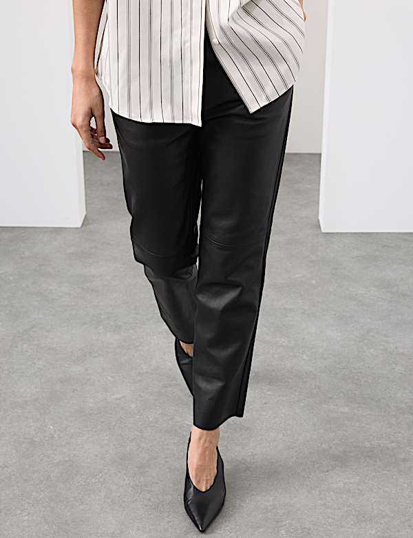 Lederhose mit geradem Bein - DE
