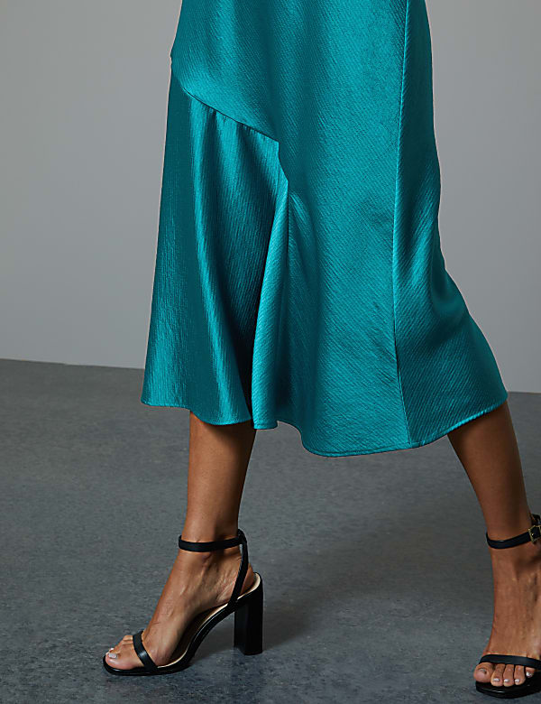 Satin Slip Midi Dress