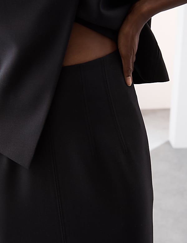 Jupe crayon longue avec laine - FR