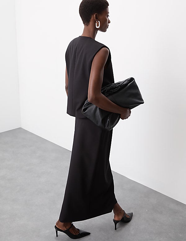 Jupe crayon longue avec laine - FR