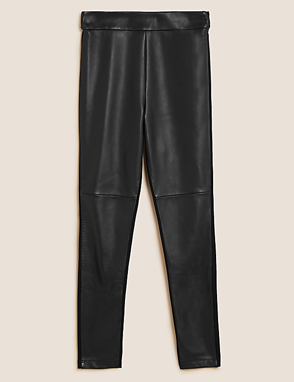 Leather Front Ponte Leggings - IT