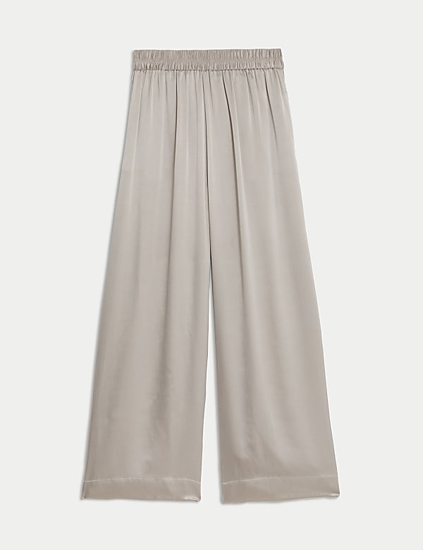 Pure Silk Wide Leg Trousers - CH