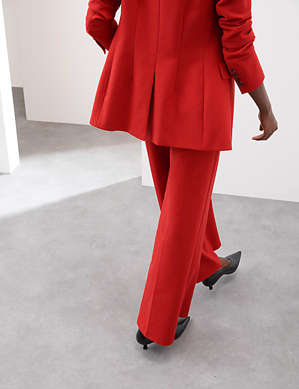 Tailored Wide Leg Trouser with Wool