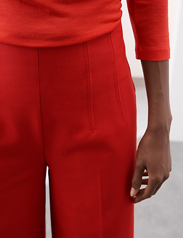 Tailored Wide Leg Trouser with Wool