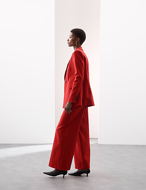 Tailored Wide Leg Trouser with Wool