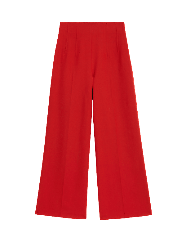 Tailored Wide Leg Trouser with Wool