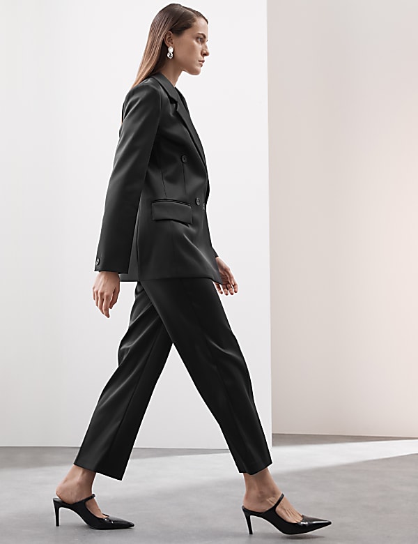 Satin Straight Leg Trousers - US