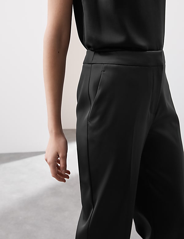 Satin Straight Leg Trousers - EE