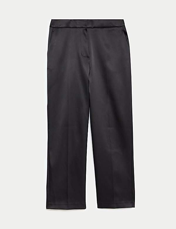 Satin Straight Leg Trousers - EE