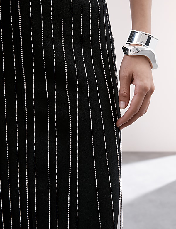 Tassel Midi Column Skirt - LT