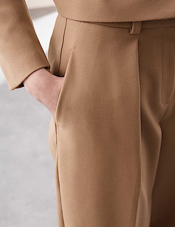 Barrel Leg Trousers with Wool - MX