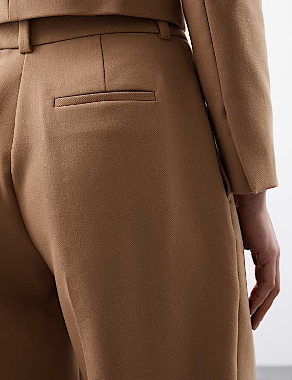 Barrel Leg Trousers with Wool - MX