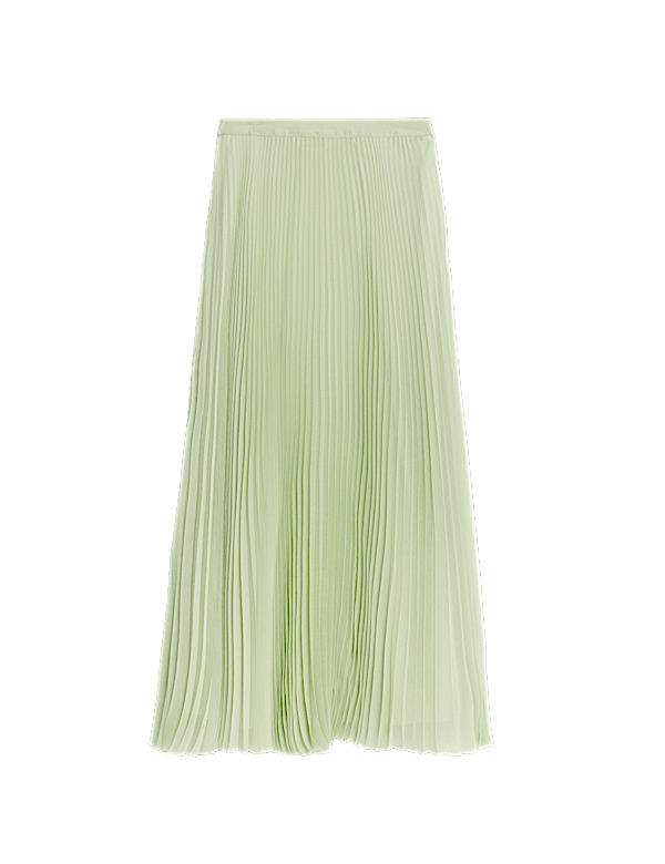 Pleated Maxi Skirt