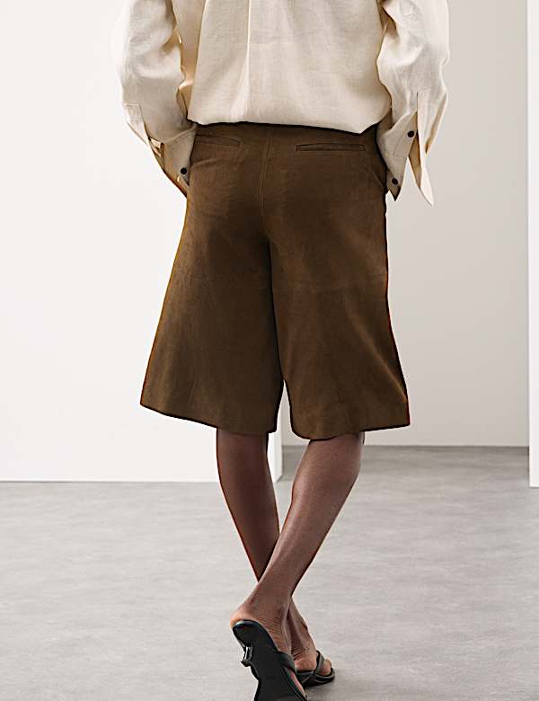 Suede Bermuda Shorts - JE