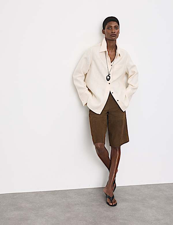 Suede Bermuda Shorts - JE