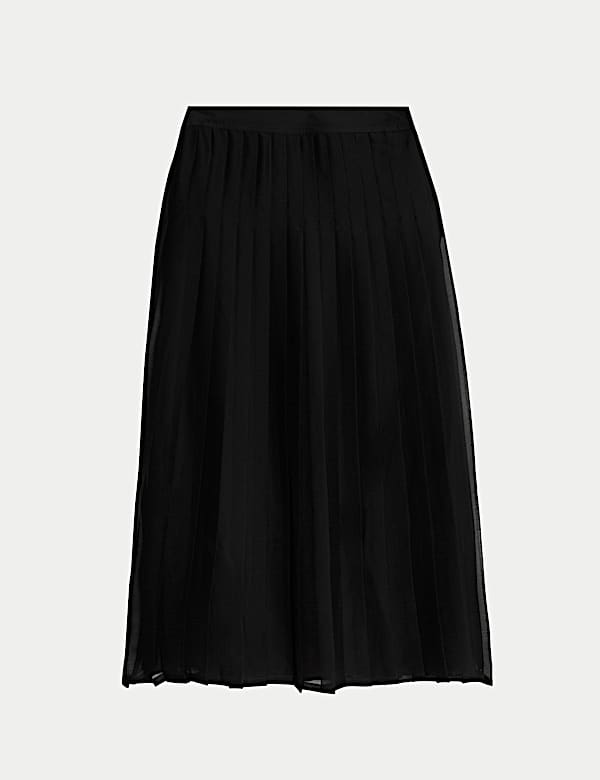 Organza Pleated Maxi Skirt - NZ