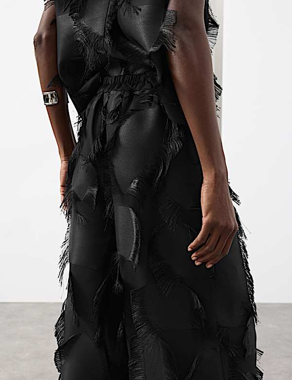 Fringe Wide Leg Trousers