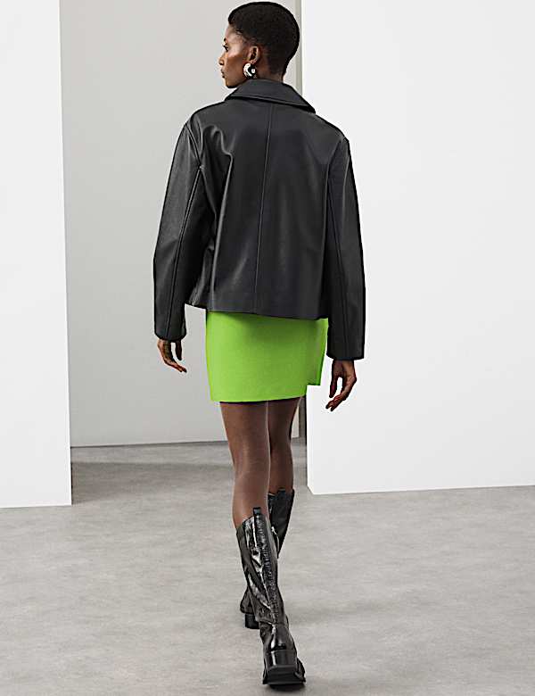 Mini A-Line Skirt with Wool - BN