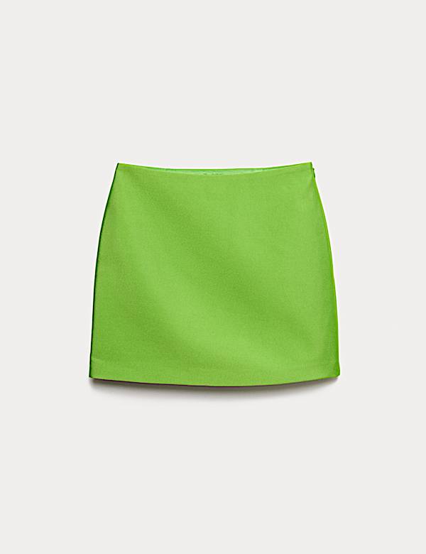 Mini A-Line Skirt with Wool - BN