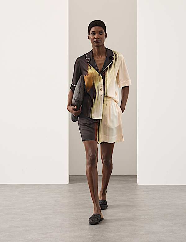 Printed High Waisted Resort Shorts - TW