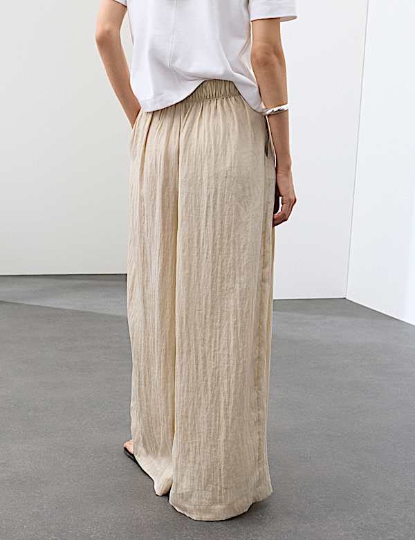 Pantalon palazzo pliss&eacute; en Lyocell - CA