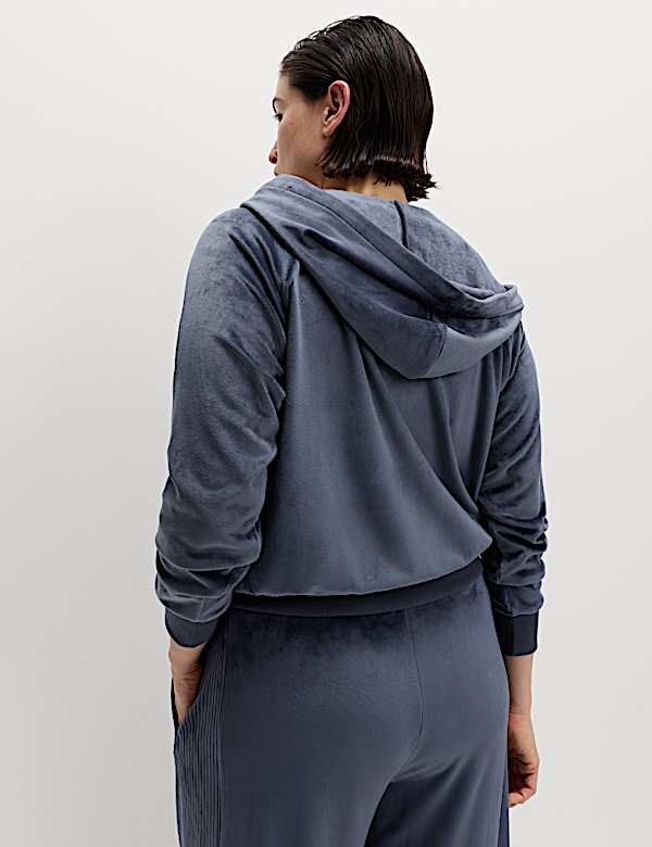 Super Soft Velour Zip Up Hoodie - RS