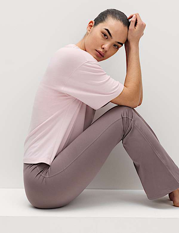 Modal Cotton Blend Lightweight Boxy T-shirt - GR