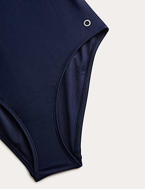 Padded Laser Cut Racer Back Swimsuit
