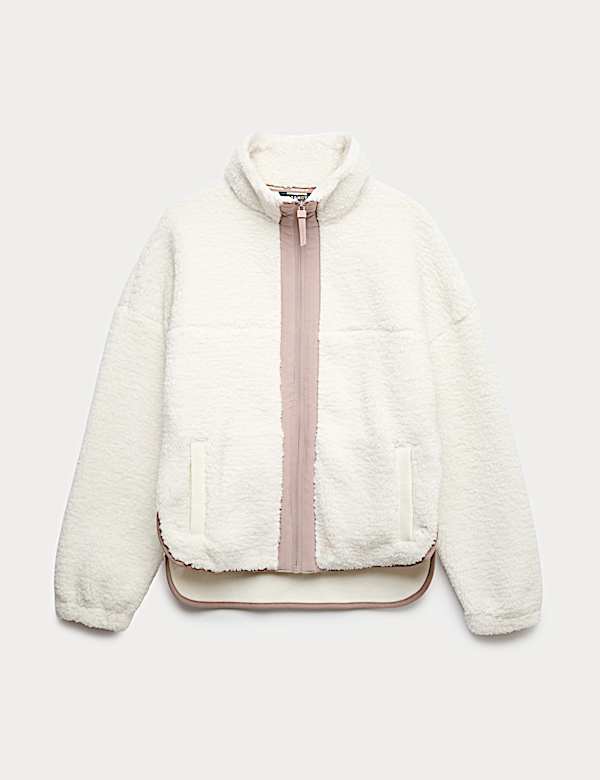 Ultraheat&trade; Borg Funnel Neck Zip Up Fleece Jacket - EE