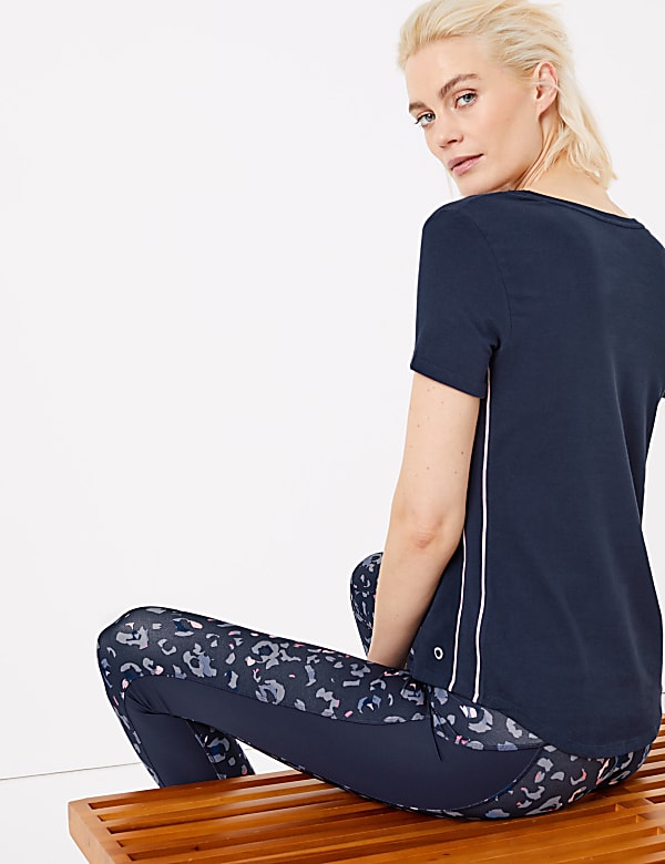Cotton Rich Short Sleeve Top