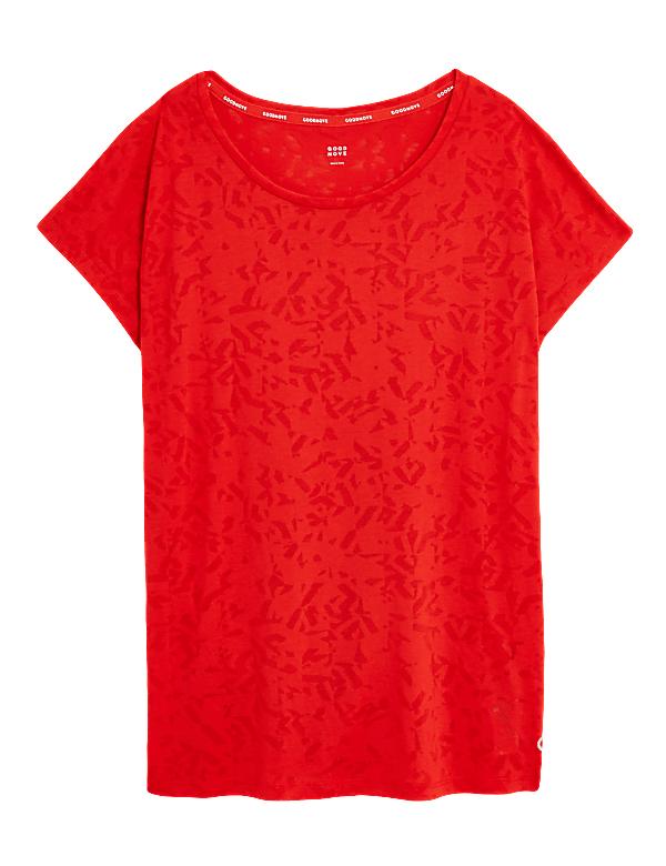 Textured Lightweight Short Sleeve Top