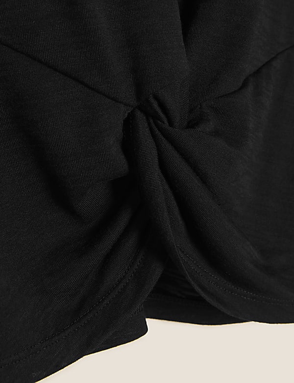 Lightweight Twist Front Long Sleeve Top