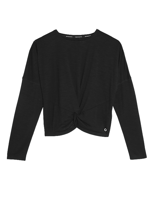 Lightweight Twist Front Long Sleeve Top