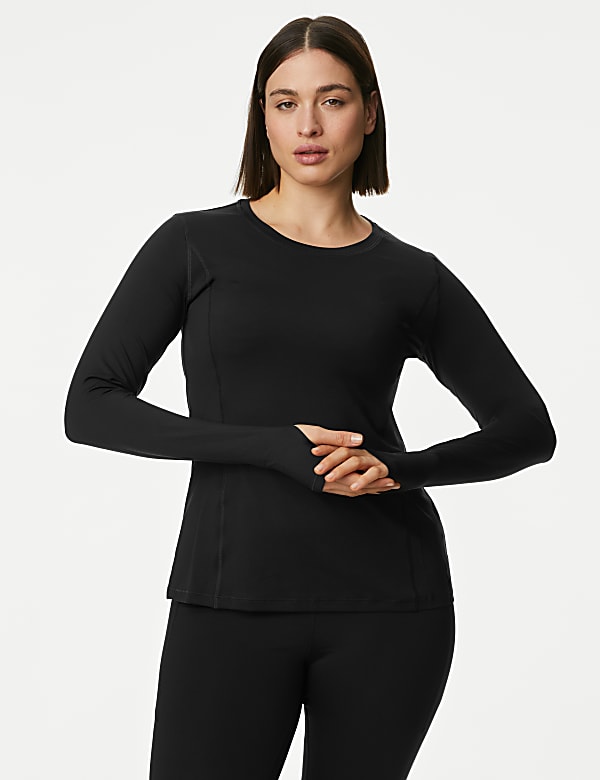 Scoop Neck Long Sleeve Top