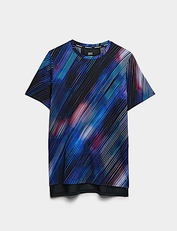 Scoop Neck Mesh Back T-Shirt - AL