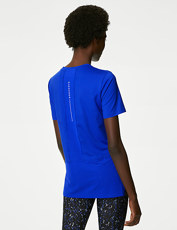 Scoop Neck Mesh Back T-Shirt