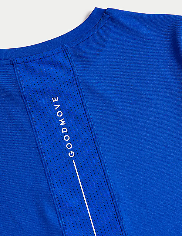 Scoop Neck Mesh Back T-Shirt