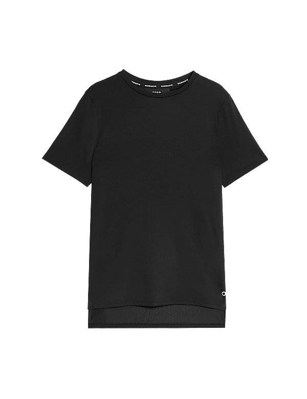 Scoop Neck Mesh Back T-Shirt