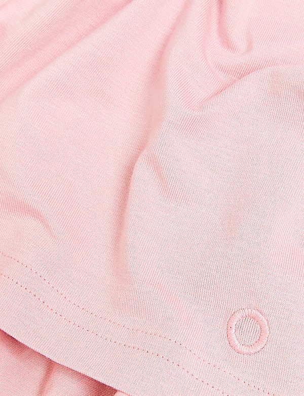 Cotton Blend Crew Neck T-Shirt