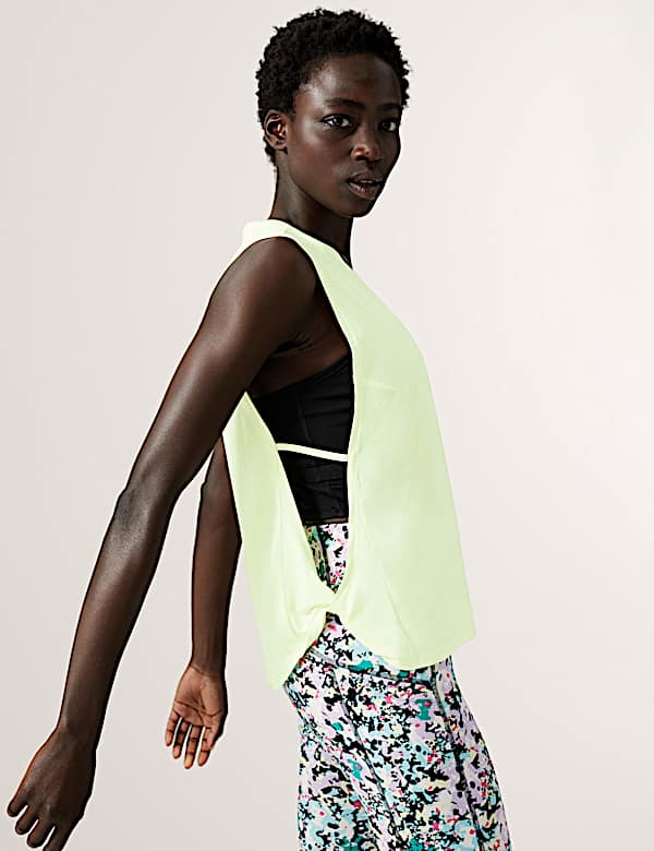 Crew Neck Relaxed Sleeveless Vest Top