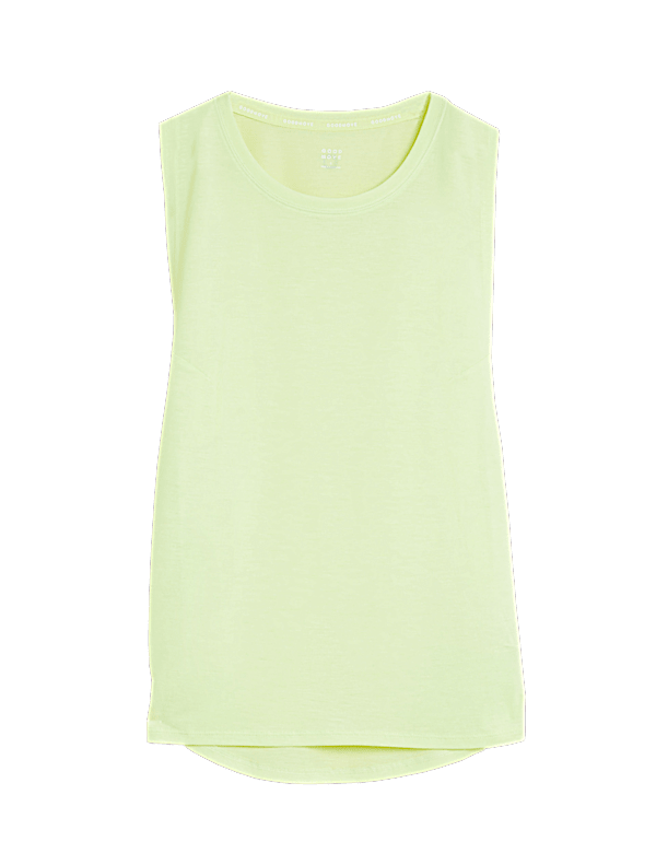Crew Neck Relaxed Sleeveless Vest Top