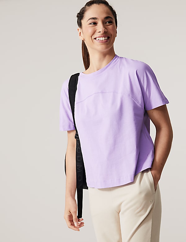 Pure Cotton Oversized Cropped T-Shirt