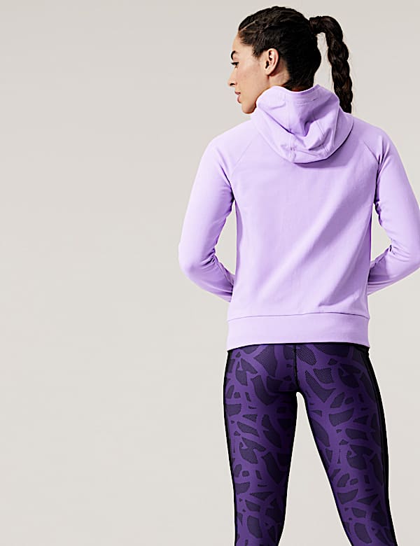 Cotton Rich Zip Up Hoodie - AT