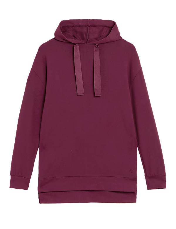 Modal Rich Hooded Longline Yoga Top